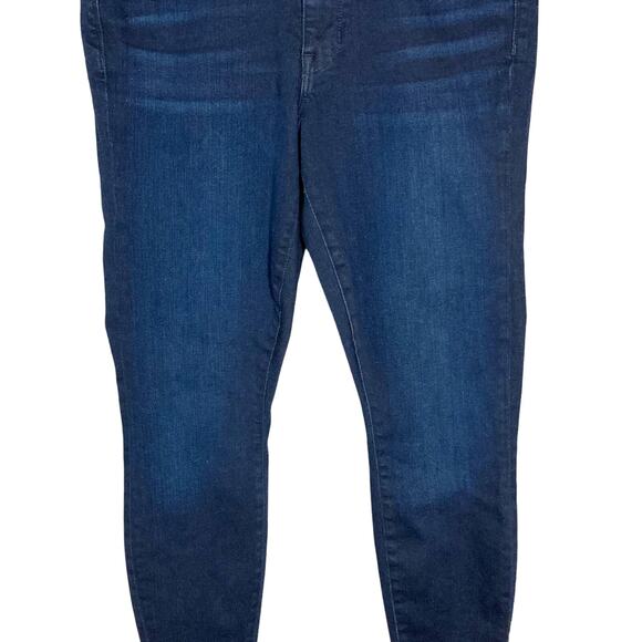 AYR 'The Skinny' Jeans In Jac's Jeans Wash Dark Blue Distressed Stretchy Sz 14 R - Picture 15 of 16